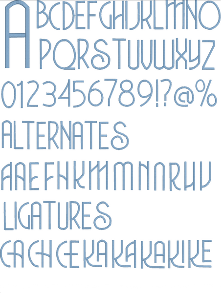 5S Casual Elegance, native bx font 1" to 6"