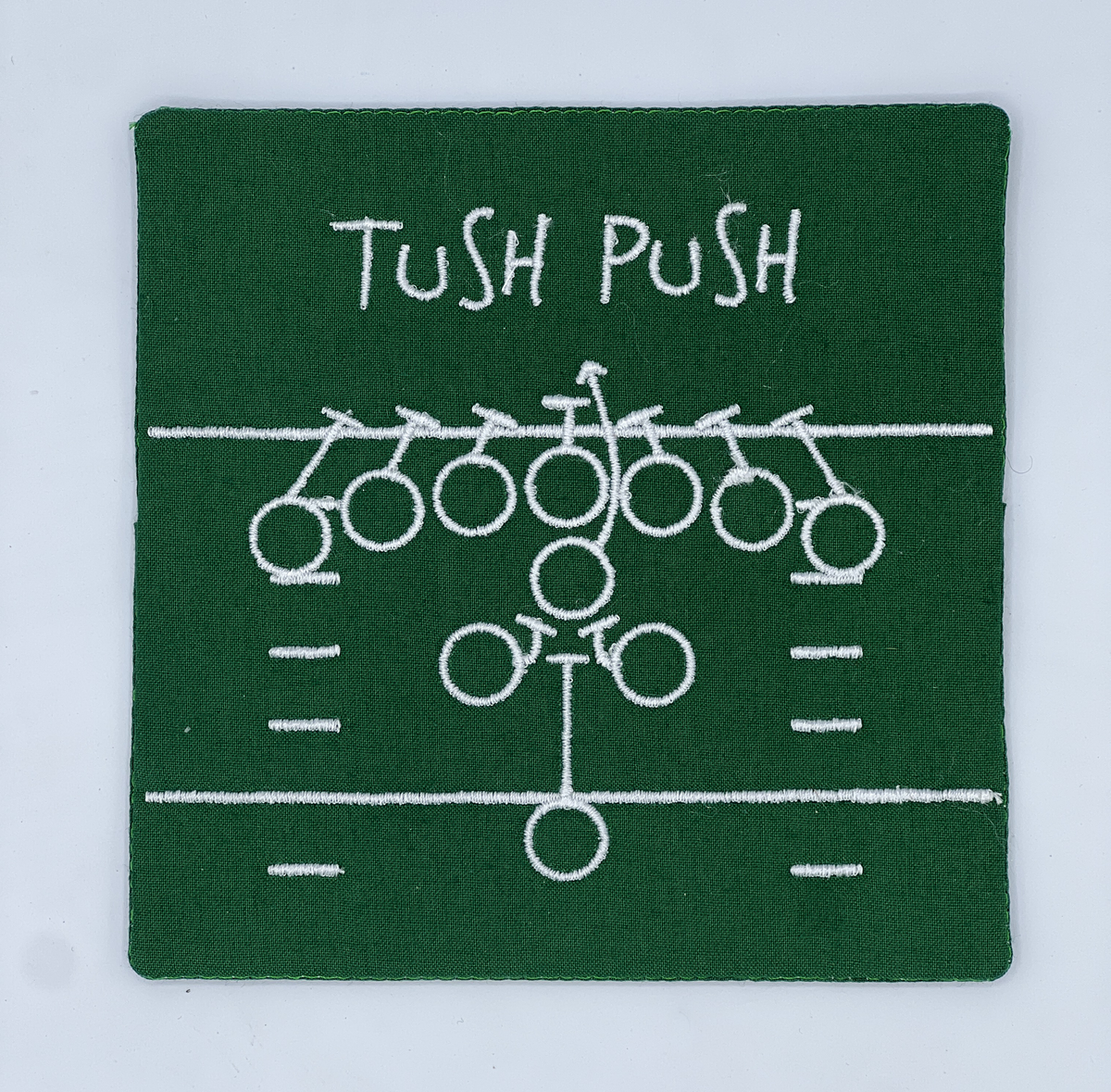 Tush Push Mug Rug 5x5-PES – 5StarFonts