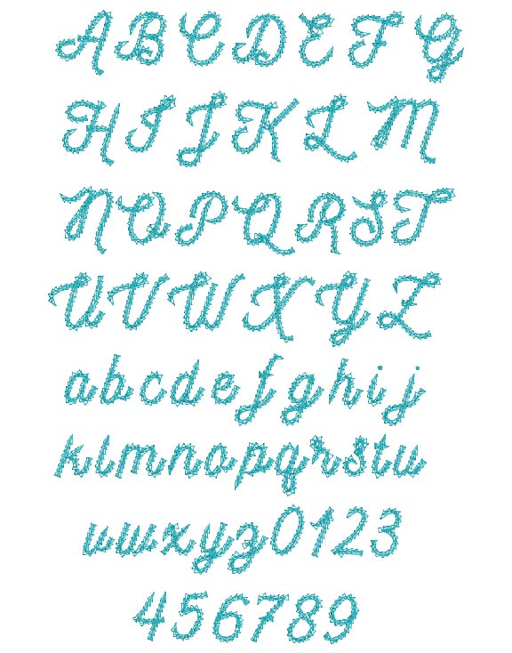 Cursive Stitch Font